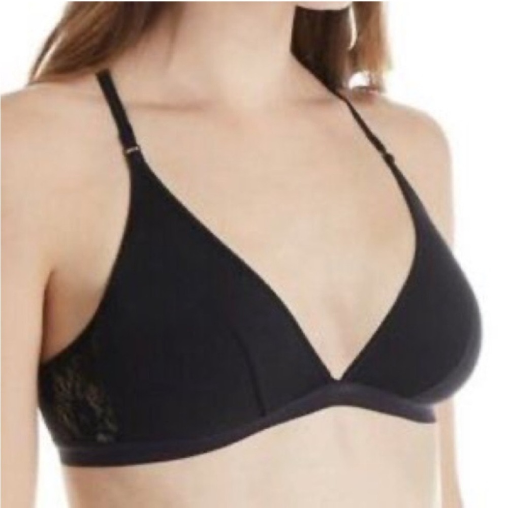 Cosabella black Arizona triangle lace bralette